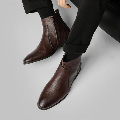 Mercer Zip Leather Boots | Men's Boots in Smooth Cowhide 2