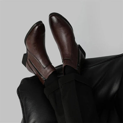 Mercer Zip Leather Boots | Men's Boots in Smooth Cowhide 3