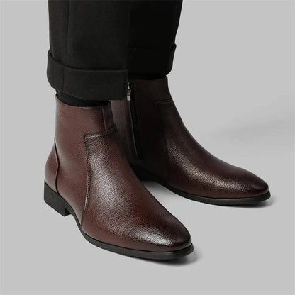 Mercer Zip Leather Boots | Men's Boots in Smooth Cowhide 5
