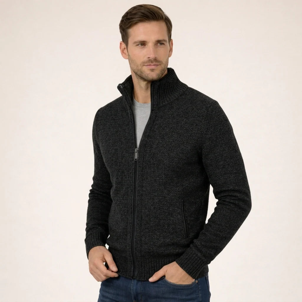 Merino Wool Quarter Zip Sweater | Men's Lightweight Knitwear 1
