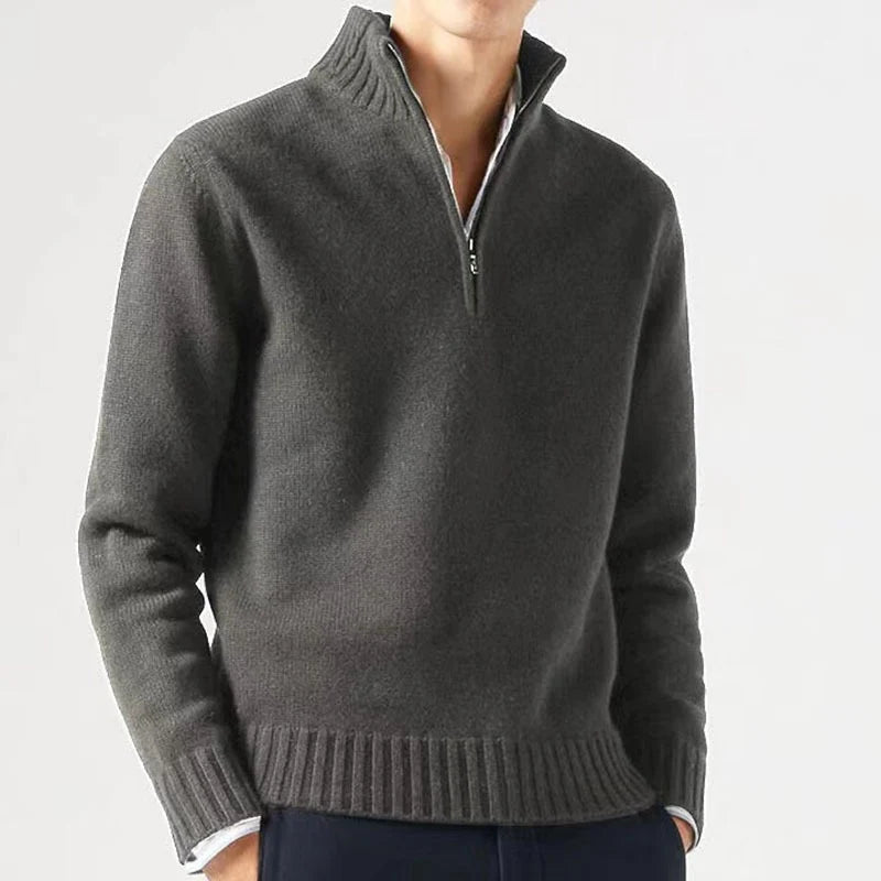 Miles | Men's Half-Zip Sweater Soft Warm Casual Wear 4