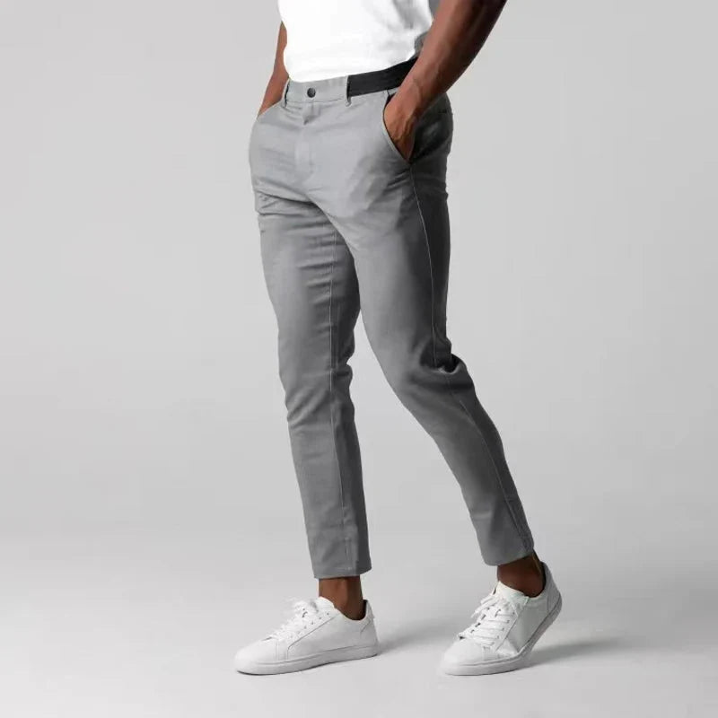 Modern Stretchy Khaki Pants | Men's Slim Fit Chinos 2