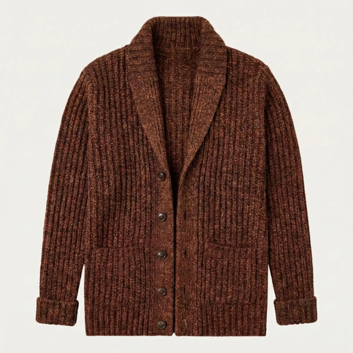Montpellier | Men's Shawl Collar Cardigan Chunky Knit 2