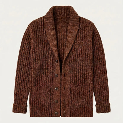 Montpellier | Men's Shawl Collar Cardigan Chunky Knit 2