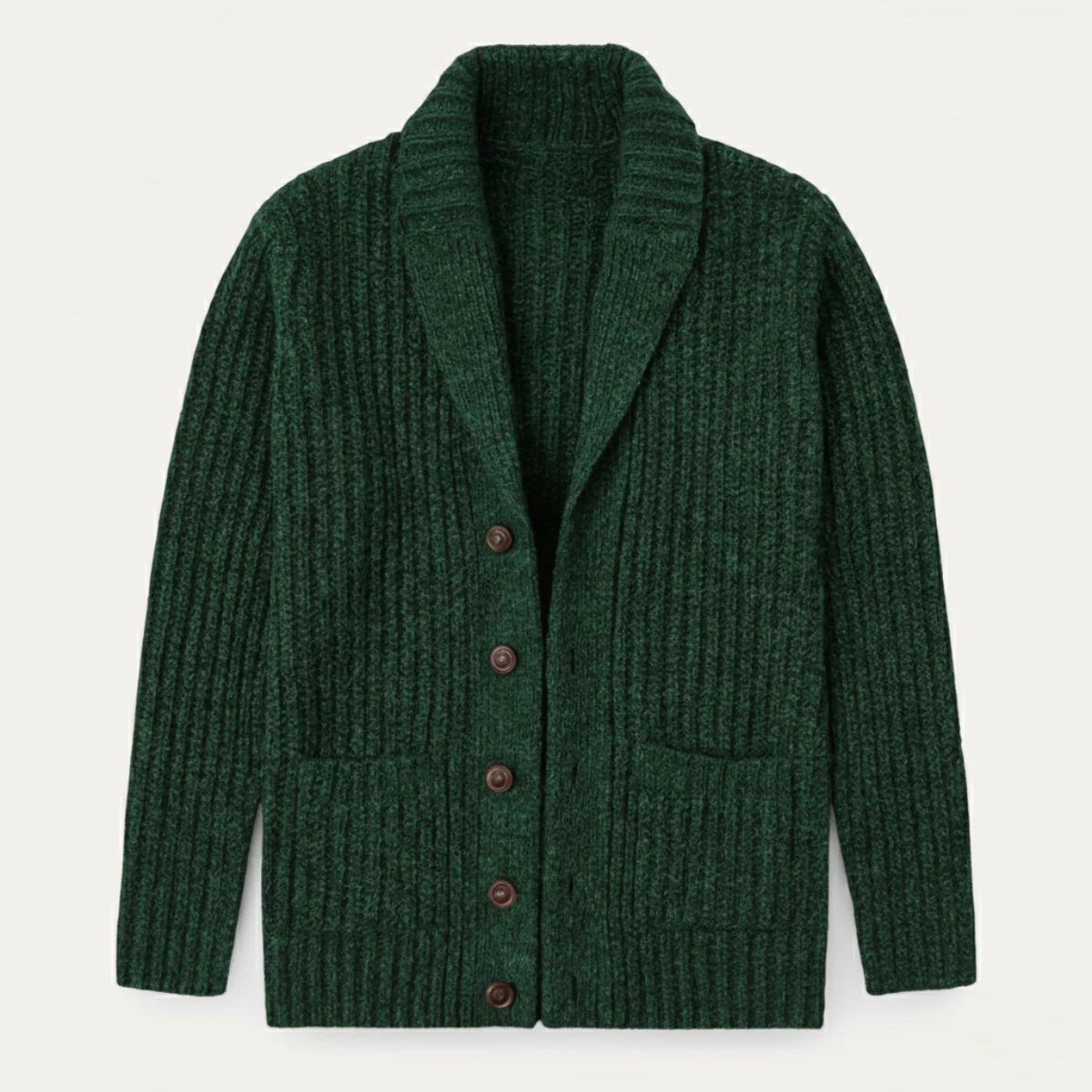 Montpellier | Men's Shawl Collar Cardigan Chunky Knit 4