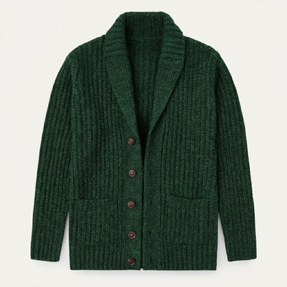 Montpellier | Men's Shawl Collar Cardigan Chunky Knit 4
