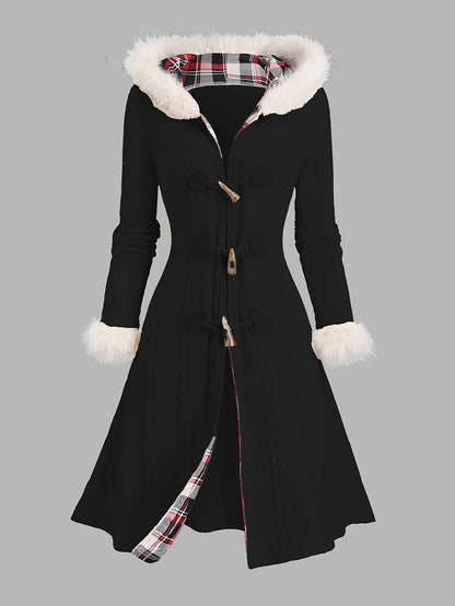 Nadia | Women's Faux Fur Long Puffer Coat with Hood 3