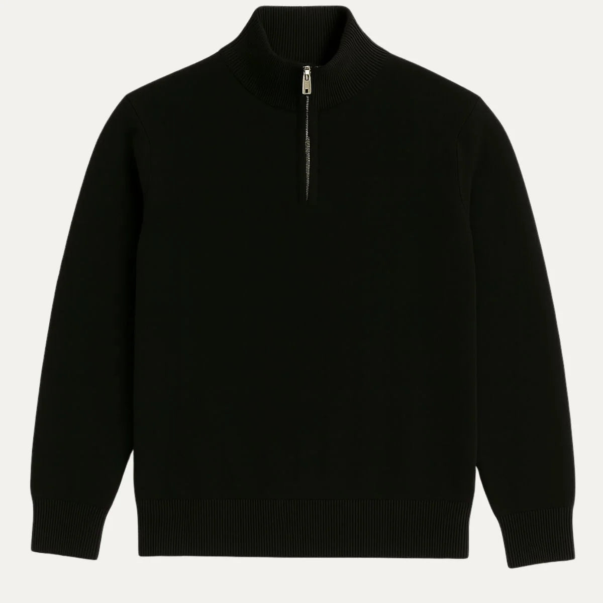 Navy Blue Quarter Zip Sweater | Men's Stylish Knit Top 10