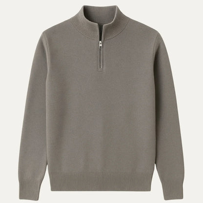 Navy Blue Quarter Zip Sweater | Men's Stylish Knit Top 6