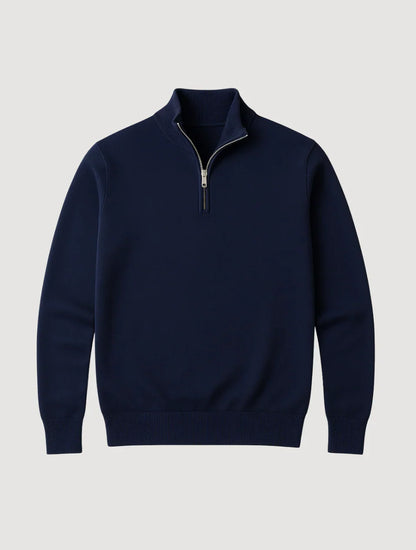 Navy Half Zip Sweater | Men's Quarter Zip Sweater 4