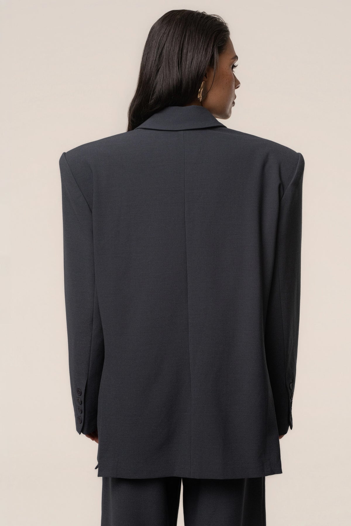 Navy Oversized Blazer | Women's Tailored Jacket 1