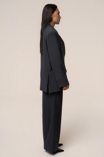 Navy Oversized Blazer | Women's Tailored Jacket 4