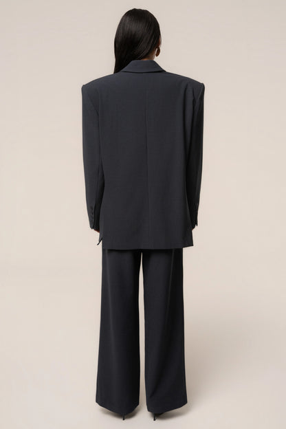 Navy Oversized Blazer | Women's Tailored Jacket 5