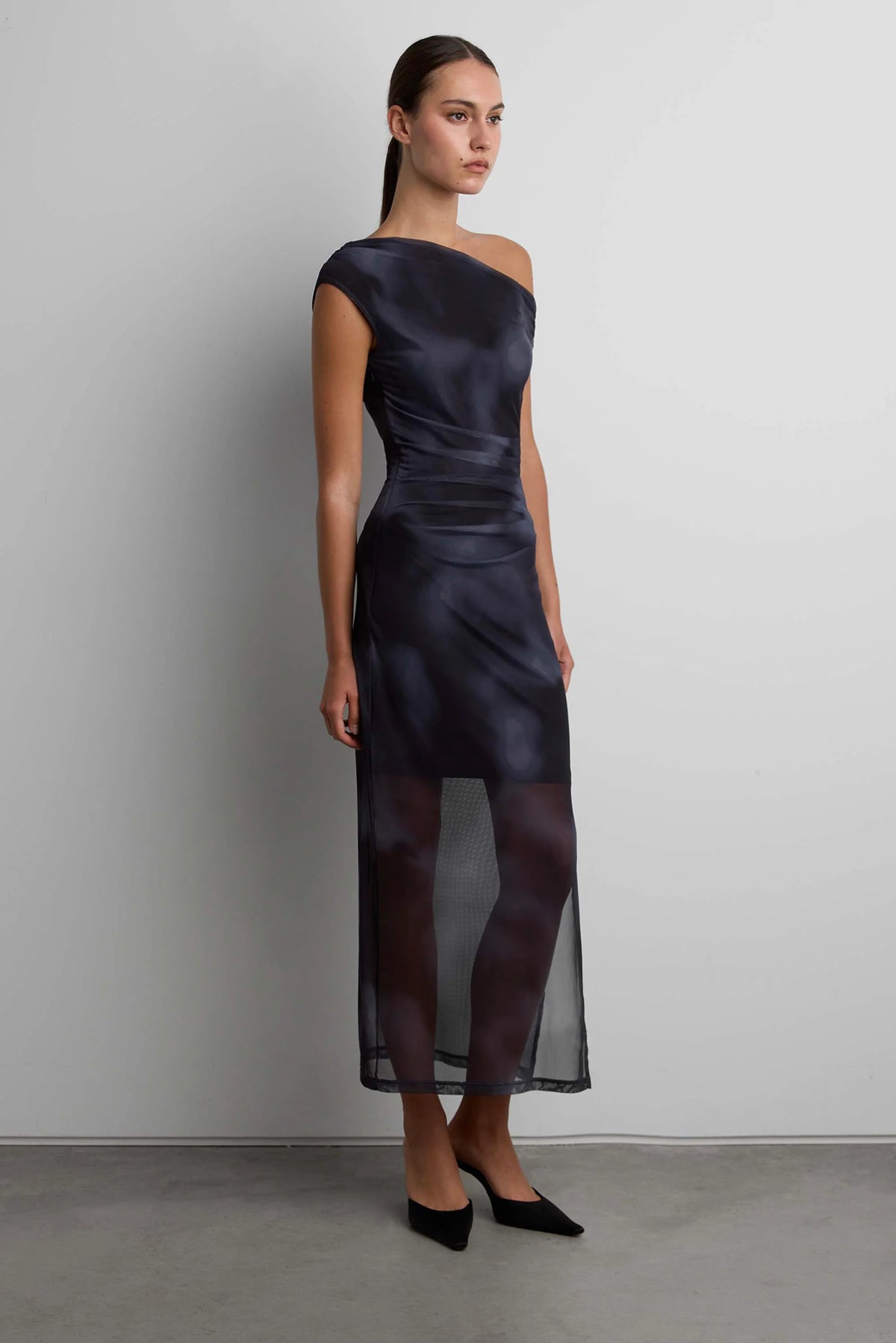 Off Shoulder Printed Midi Dress | Cocktail & Formal Dresses 6