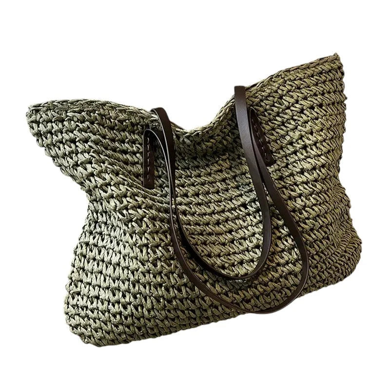 Olivia | Woven Tote Bag Spacious Lightweight 0