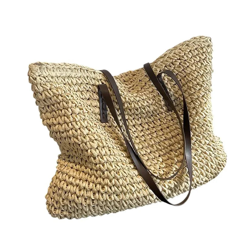 Olivia | Woven Tote Bag Spacious Lightweight 3