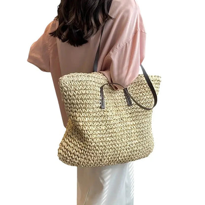 Olivia | Woven Tote Bag Spacious Lightweight 4