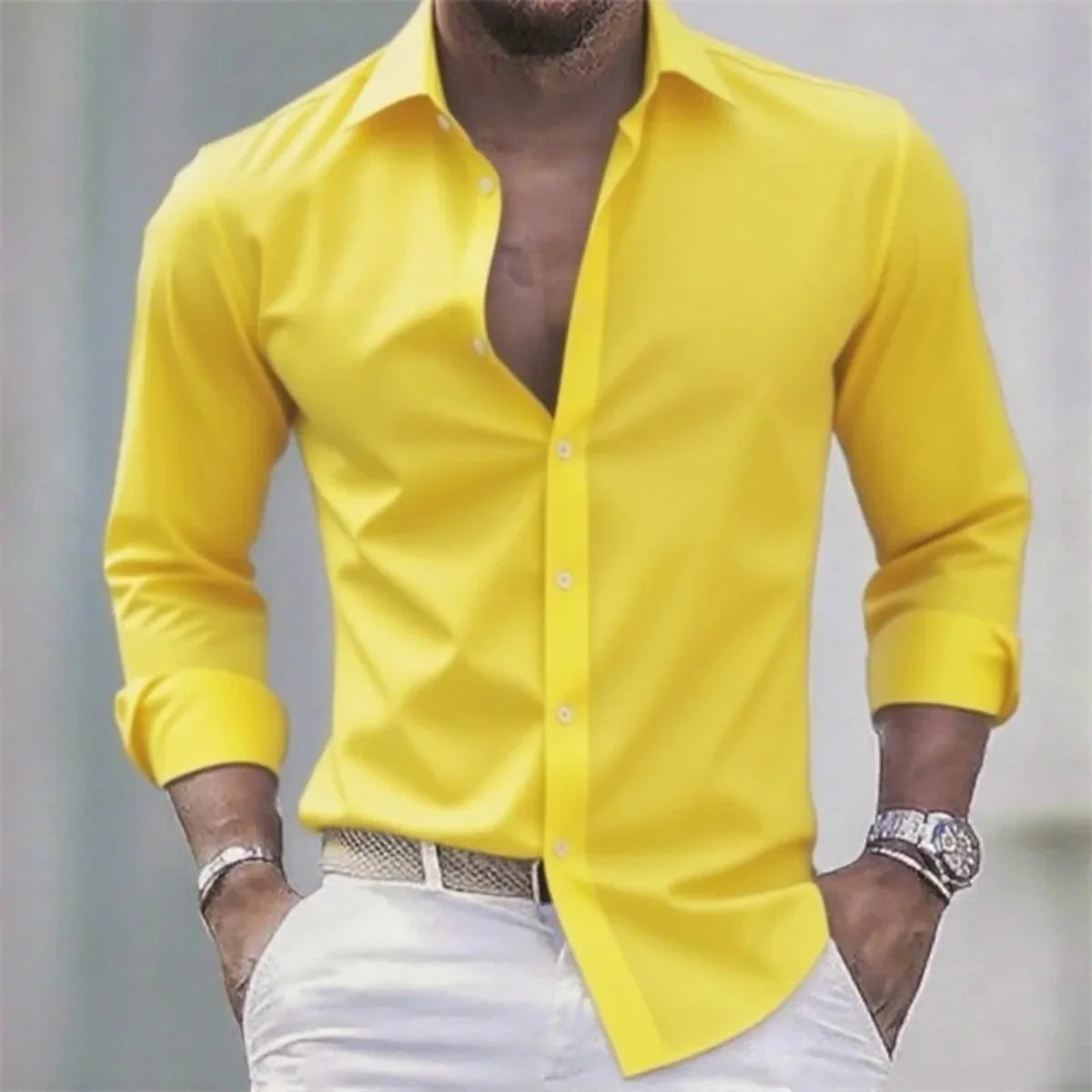 Ostrava Slim Fit Stretch Dress Shirt | Men's Dress Shirt 3
