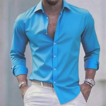 Ostrava Slim Fit Stretch Dress Shirt | Men's Dress Shirt 5