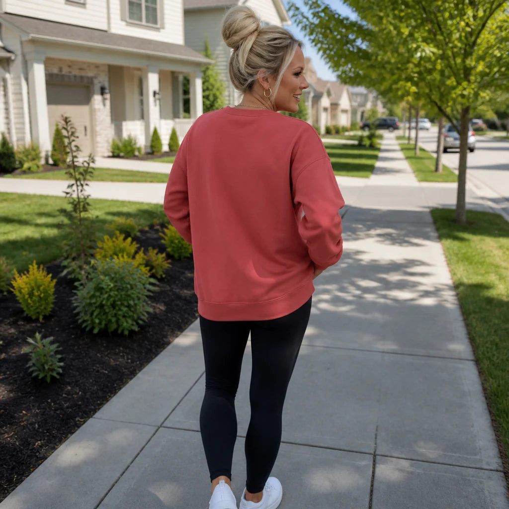 Oversized Crewneck Sweatshirt | Women's Relaxed Fit Fleece 5