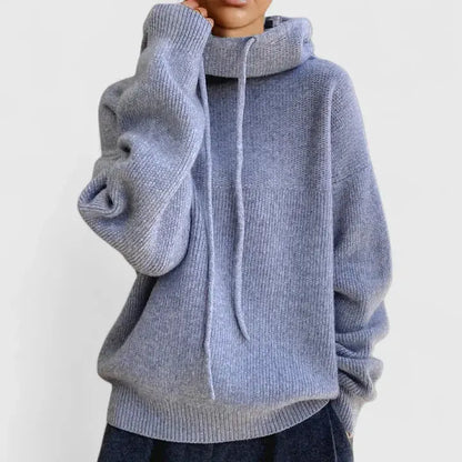 Oversized Ribbed Knit Hoodie | Women Casual Comfort 5