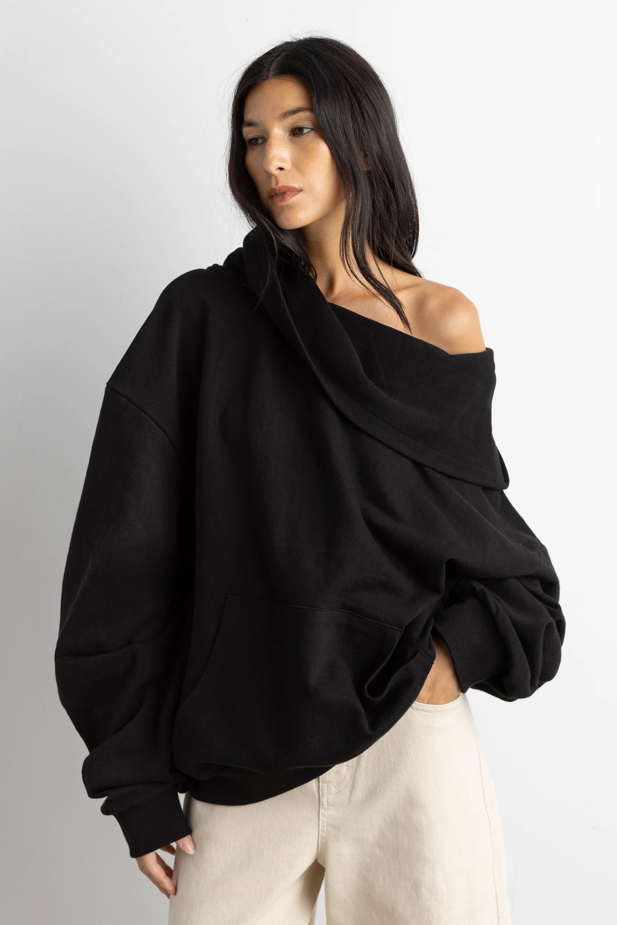 Oversized Slouchy Hoodie | Cotton Terry Sweatshirt 7