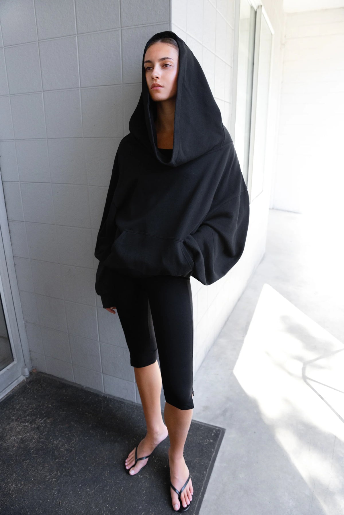 Oversized Slouchy Hoodie | Cotton Terry Sweatshirt 8