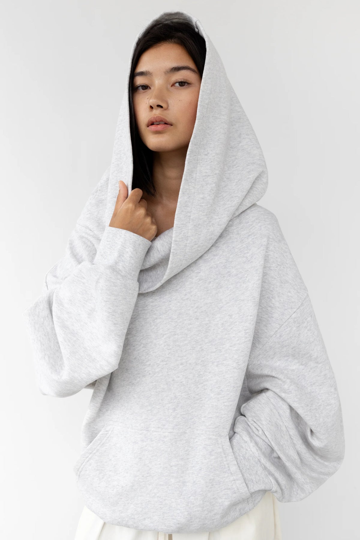 Oversized Slouchy Hoodie | Cotton Terry Sweatshirt 9