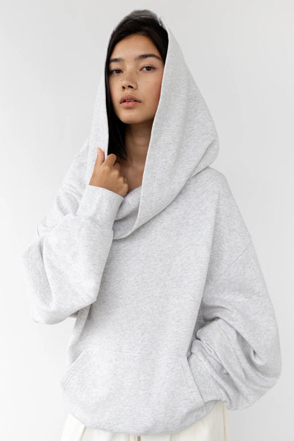 Oversized Slouchy Hoodie | Cotton Terry Sweatshirt 9