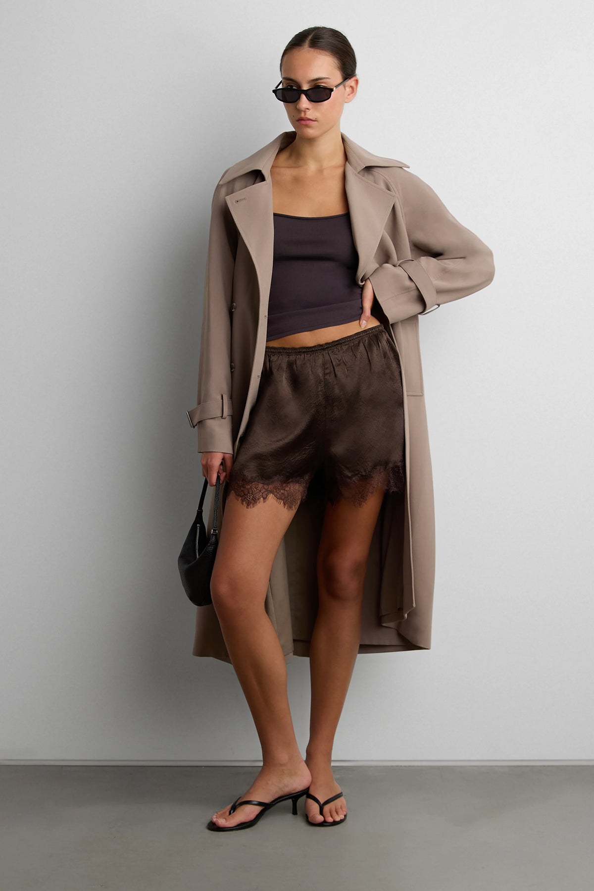 Oversized Trench Coat | Double-Breasted Lightweight Outerwear 1