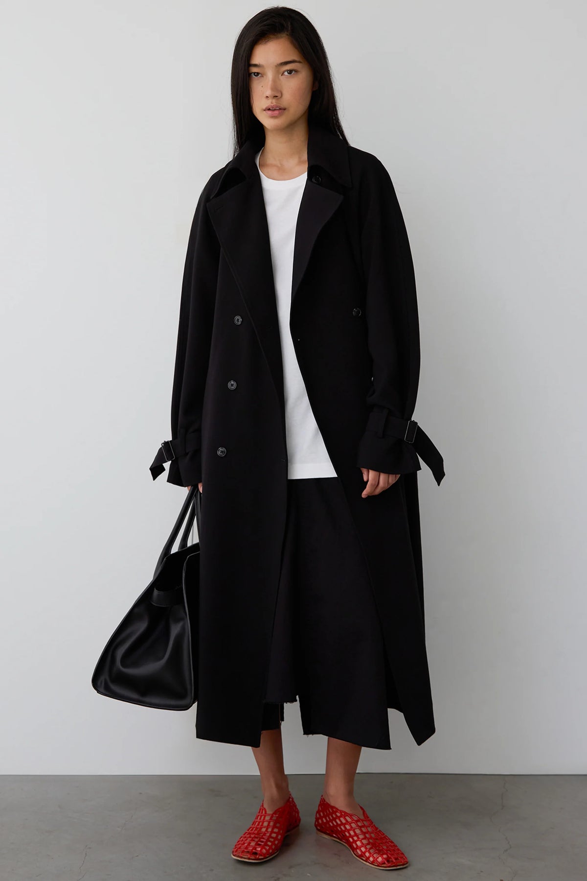 Oversized Trench Coat | Double-Breasted Lightweight Outerwear 10