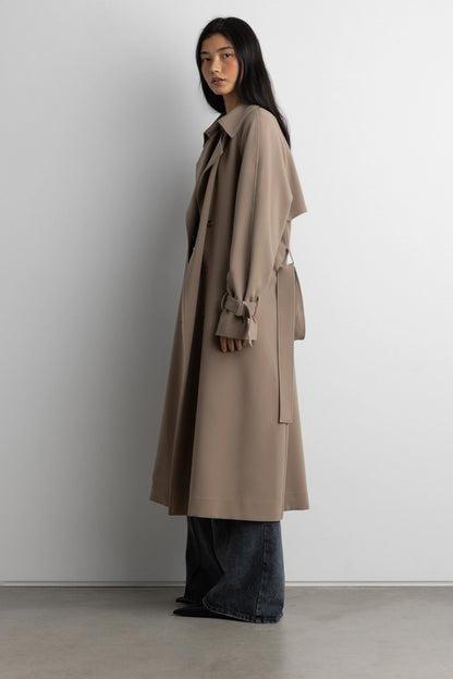 Oversized Trench Coat | Double-Breasted Lightweight Outerwear 6