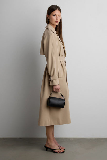 Oversized Trench Coat | Double-Breasted Lightweight Outerwear 8