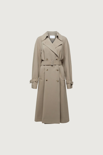Oversized Trench Coat | Double-Breasted Lightweight Outerwear 9