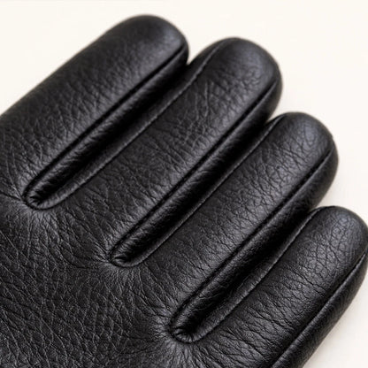 Palermo | Men's Faux Leather Wool Lined Winter Gloves 2