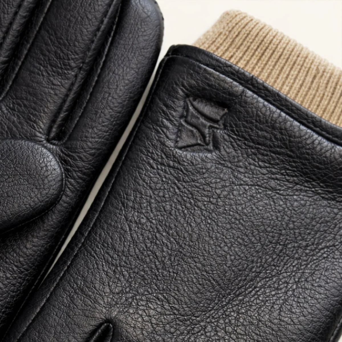 Palermo | Men's Faux Leather Wool Lined Winter Gloves 3