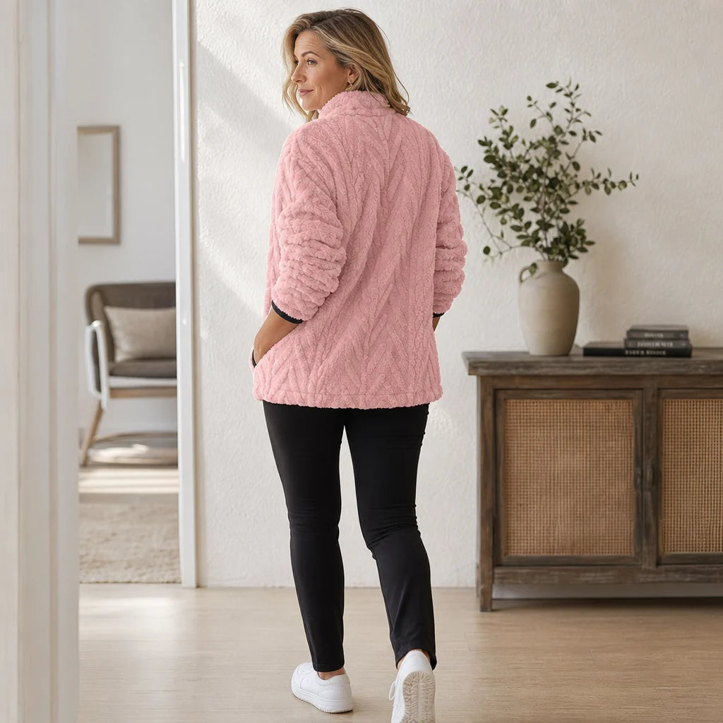Plush Half-Zip Fleece Pullover Women | Cozy Fleece Sweater 6