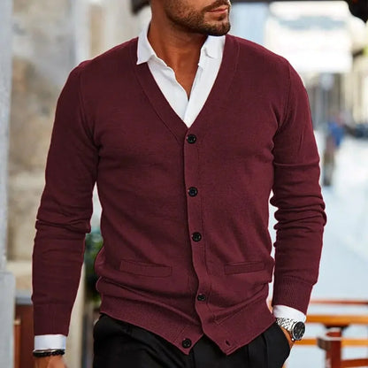 Porto Cervo | Men's Cardigan Sweater V Neck Lightweight Knit 3