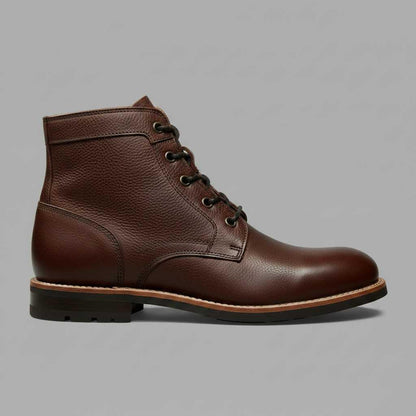 Retro Leather Boots | Men's Classic Footwear