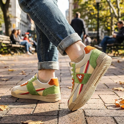 Retro Sneakers | Suede Mesh Low-Cut Track Shoes 1