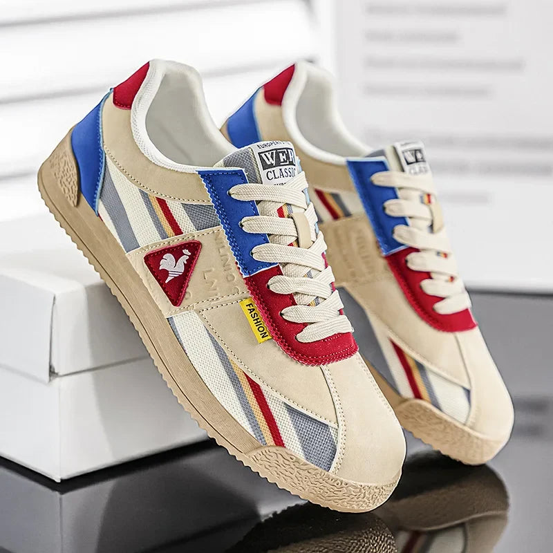 Retro Sneakers | Suede Mesh Low-Cut Track Shoes 6