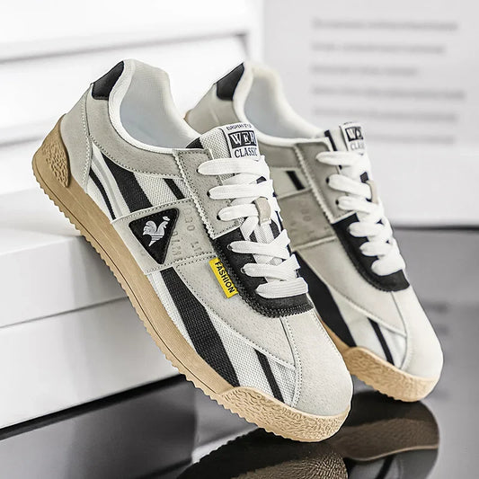 Retro Sneakers | Suede Mesh Low-Cut Track Shoes 7