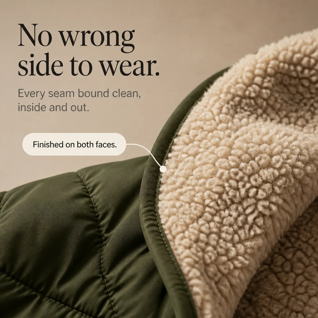 Reversible Sherpa Long Puffer Coat | Women's Winter Coat 6