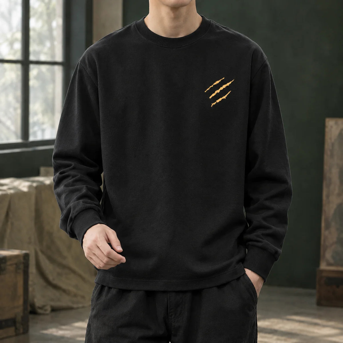 Romano Crew Neck Sweater | Men's Casual Cotton Sweater 2