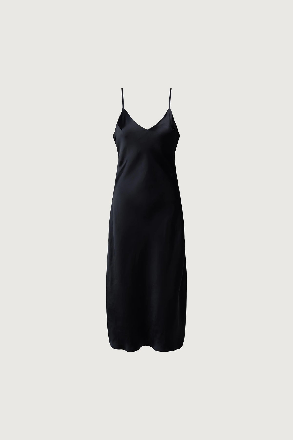 Satin V-Neck Slip Midi Dress | Women's Cocktail Dress 2