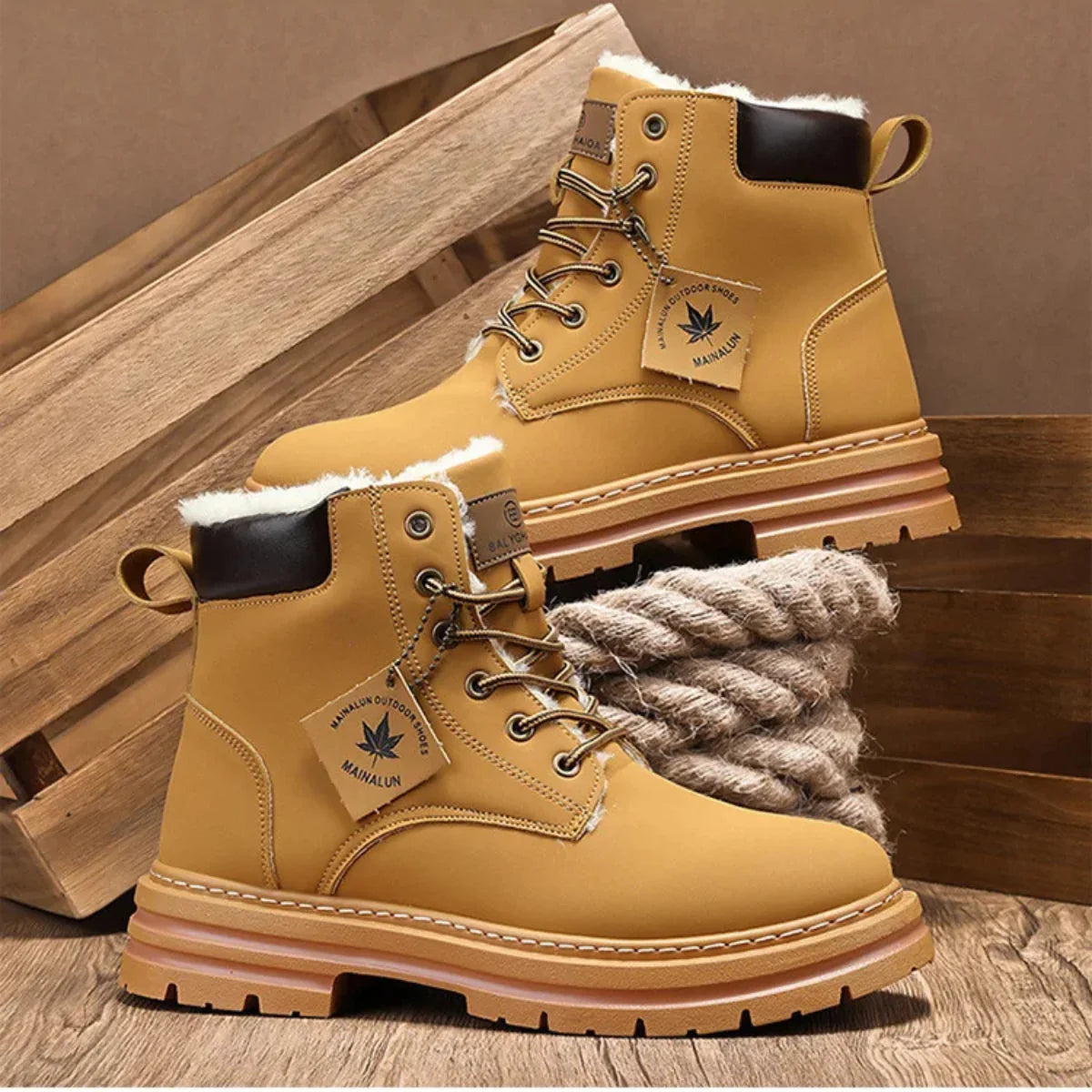 Silverlake Men’s Insulated Fur Lined Snow Boots 4