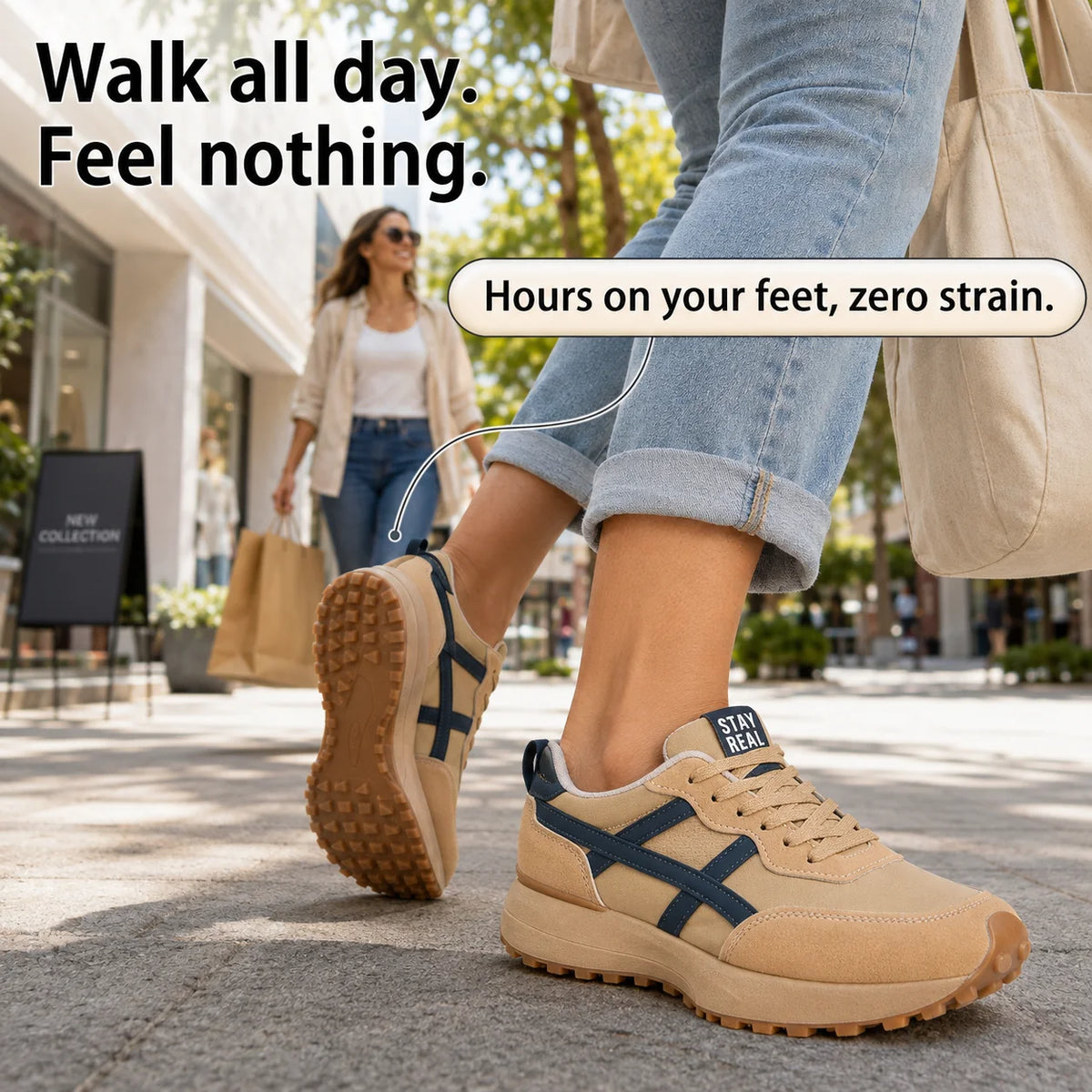 Solenne | Women's Flat-Platform Non-Slip Chunky Sneakers 7