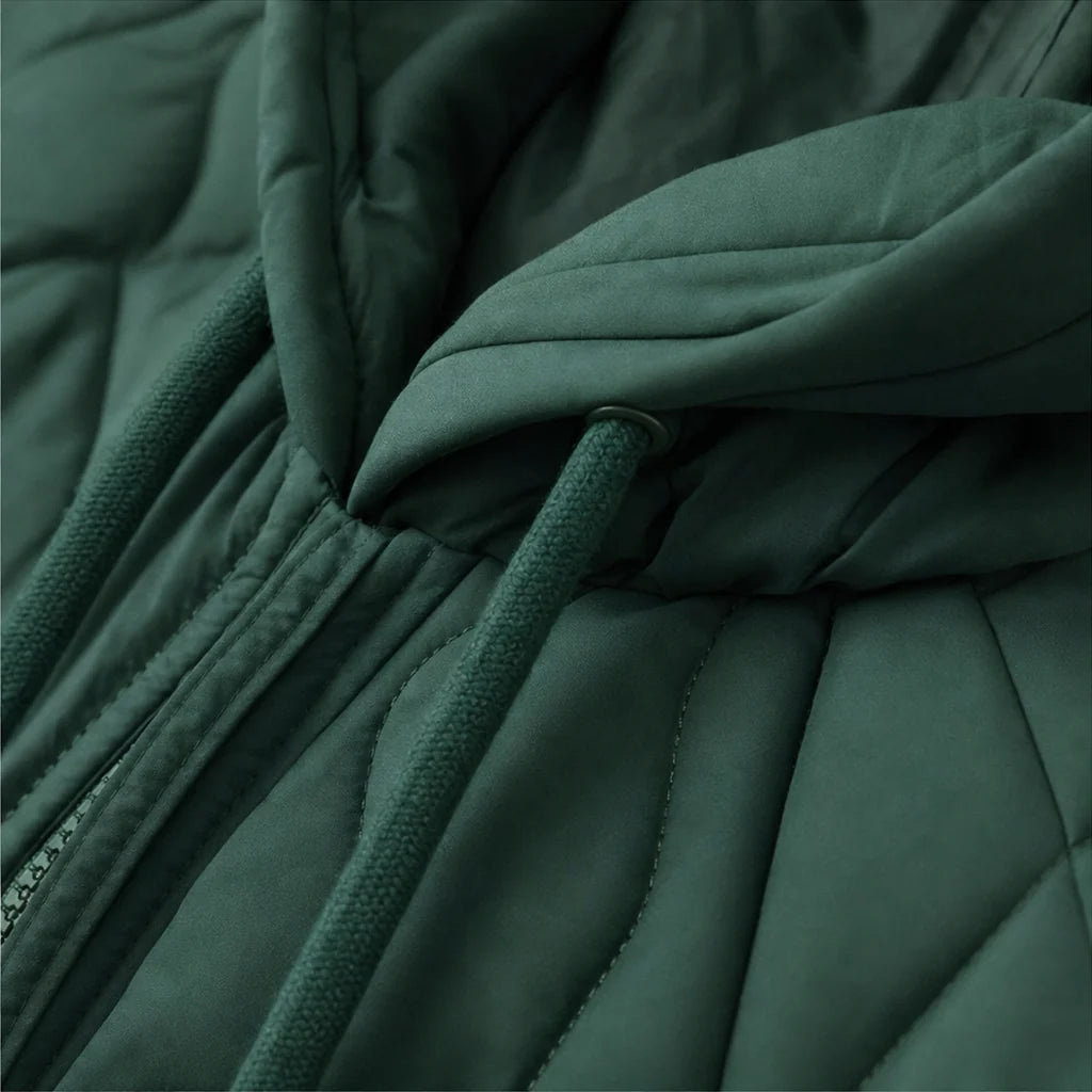 Spliced Quilted Puffer Jacket | Women's Winter Coat 8