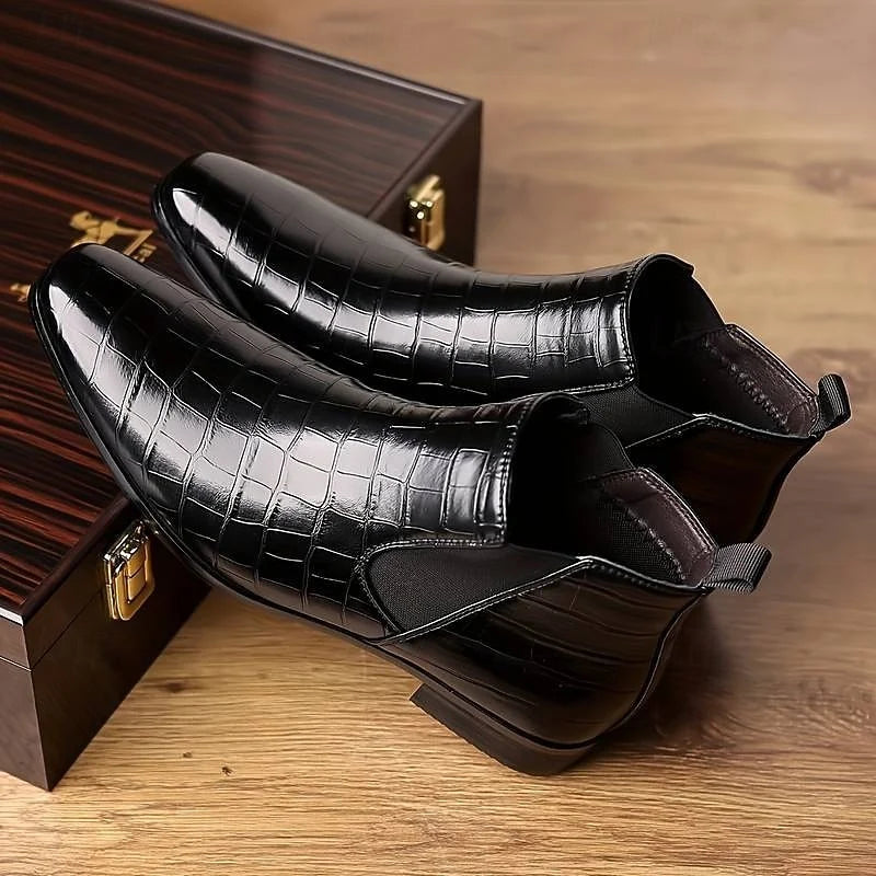 Sterling | Slip-On Chelsea Boots Black Leather 1