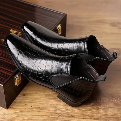 Sterling | Slip-On Chelsea Boots Black Leather 1